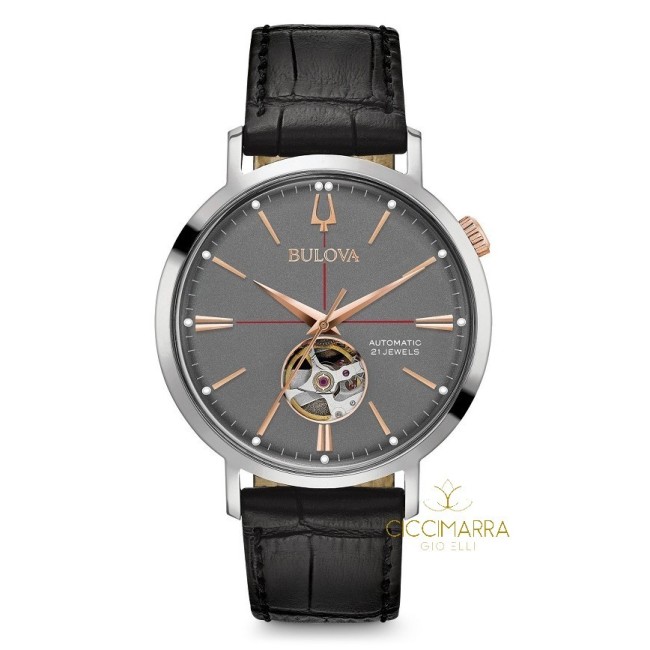 Bulova Classic Automatikuhr, Leder 96A187