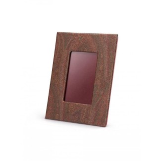 Etro-Rahmen, Paisleycotone-Kollektion, Bordeaux-PVC-Futter