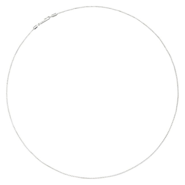 Giulia line necklace in silver with hook closure Civita by Queriot