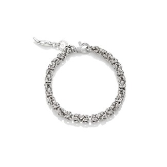 G. Raspini bracelet, knit byzantine mini mini in silver  - 10143