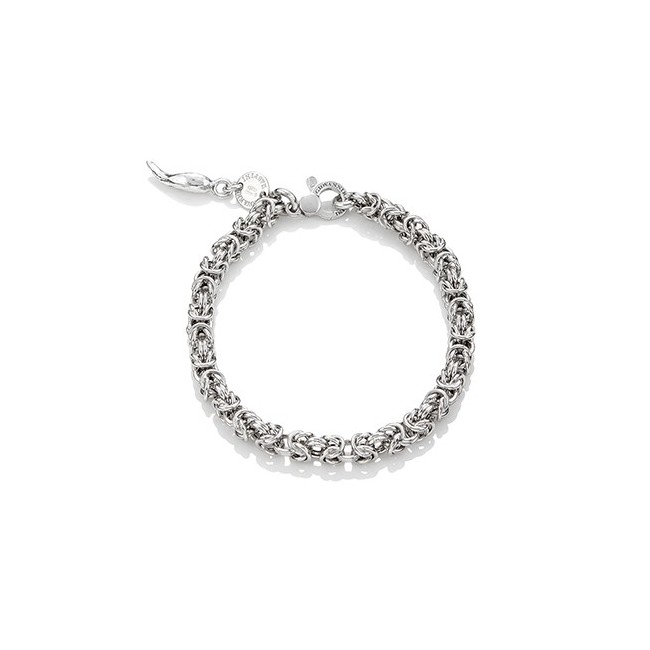 G. Raspini bracelet, knit byzantine mini mini in silver  - 10143