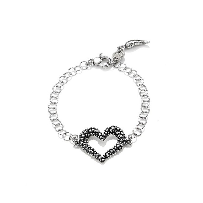 G.Raspini bracciale Swing cuore e cerchi a catena argento - 9549