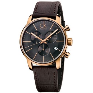 Calvin Klein Watches Chrono City Leather - K2G276G3