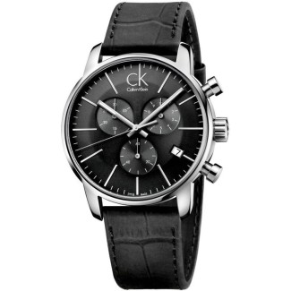 Orologio Calvin Klein Chrono City pelle nero K2G271C3