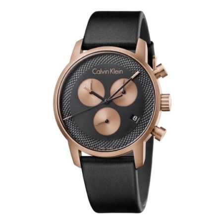 Orologio Calvin Klein Chrono City rosè e pelle K2G17TC1