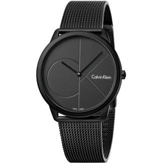 CK Minimal Watch Steel Milanese Black Mesh - K3M517P4
