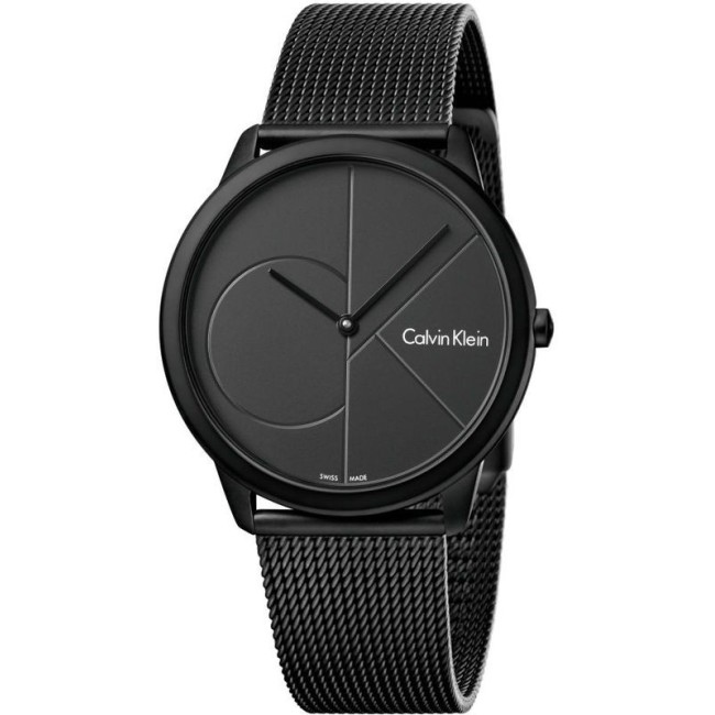 CK Minimal Watch Steel Milanese Black Mesh - K3M517P4