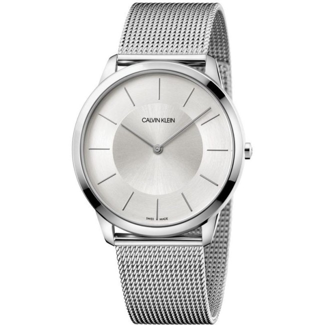 Calvin Klein Minimal XL Silberuhr K3M2T126