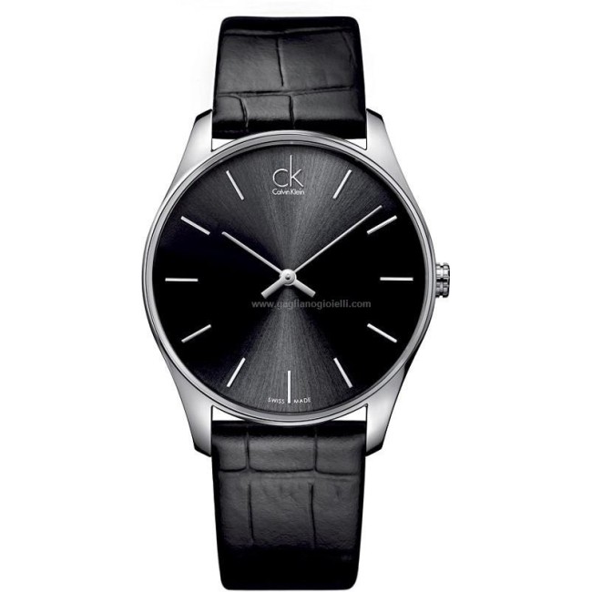 Calvin Klein Classic Gent Uhr mit Krokodildruck - K4D211C1