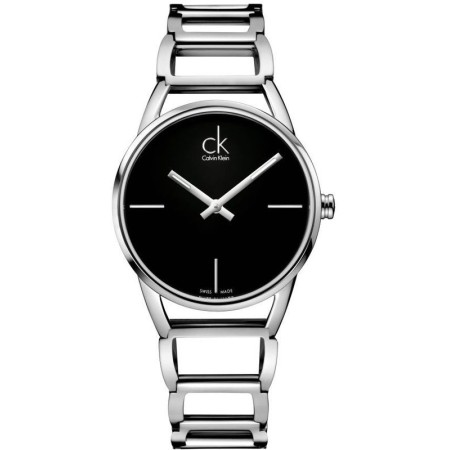 Orologio Calvin Klein Stately bracciale acciaio e quadrante nero lucido