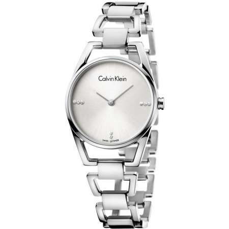 Calvin Klein Uhr Zierliches Armband aus Stahl und Diamant - K7L2314T