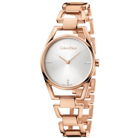 Calvin Klein Dainty rosé watch with diamonds - K7L2364T