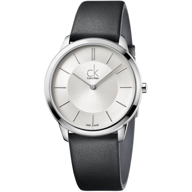 Orologio Calvin Klein Minimal Gent pelle quadrante silver- K3M211C6