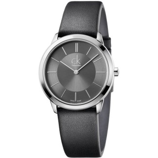 Orologio Calvin Klein Minimal Midsize pelle fumè quarzo -  K3M221C4