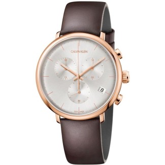 Calvin Klein High Noon Uhr - Chrono rosè braun - K8M276G6