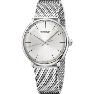 Calvin Klein High Noon watch Milanese white medium shirt K8M21126