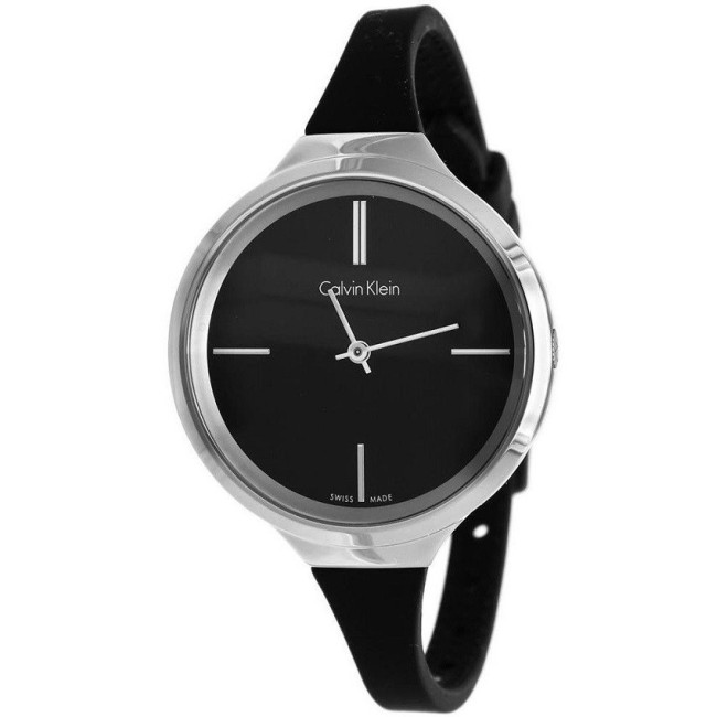 Orologio Calvin Klein Lively cinturino silicone nero - K4U231B1