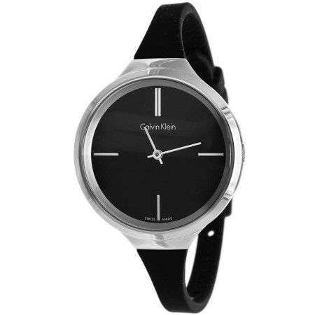Calvin Klein Lively watch black silicone strap - K4U231B1