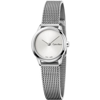 Calvin Klein Minimal Lady small satin silver watch - K3M231Y6
