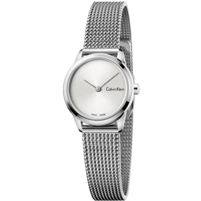 Calvin Klein Minimal Lady kleine Satinsilberuhr - K3M231Y6