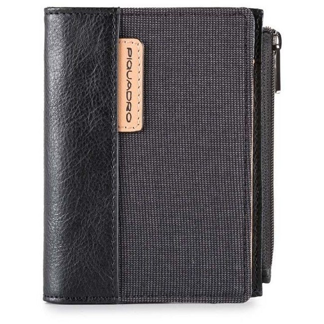 Geldbörse Piquadro Faltblatt schwarz - PU4462BL / N