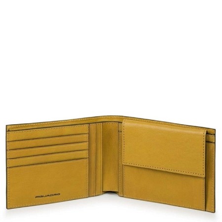 Wallet man Piquadro Black Square yellow PU257B3R / G