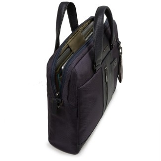 Piquadro Folder with two handles CONNEQU and anti-fraud RFID Brief blue 2