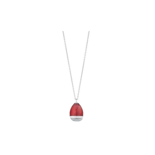 Collana TSARS in argento e smalto rosso Romanov