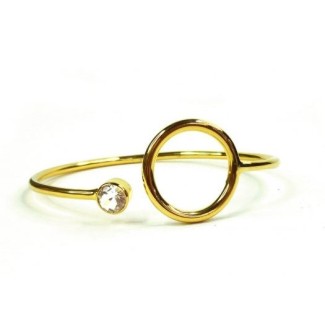 Emi & Eve Unity Bangle with White Topaz EEB011T