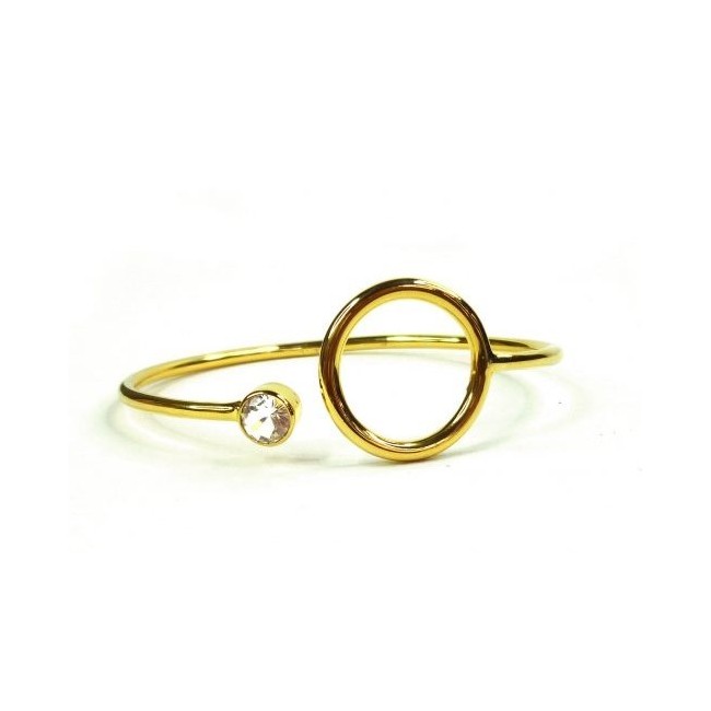 Emi & Eve Unity Bangle with White Topaz EEB011T