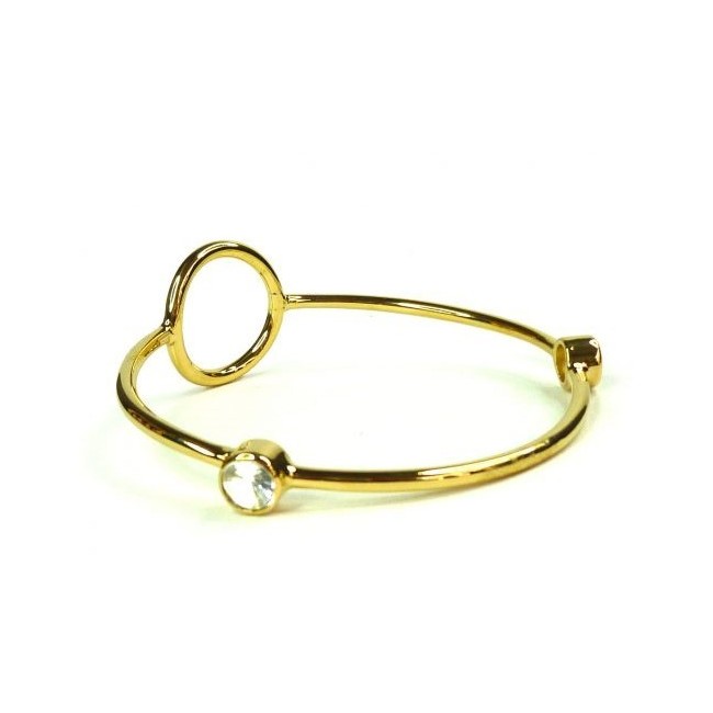 Rigid Emi & Eve Unity bracelet with white Topaz EEB046T