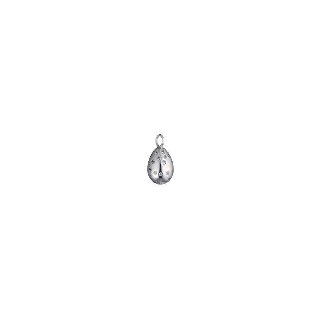 Silver egg pendant and zircons treasure mountain TSARS
