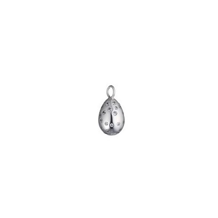 Silver egg pendant and zircons treasure mountain TSARS