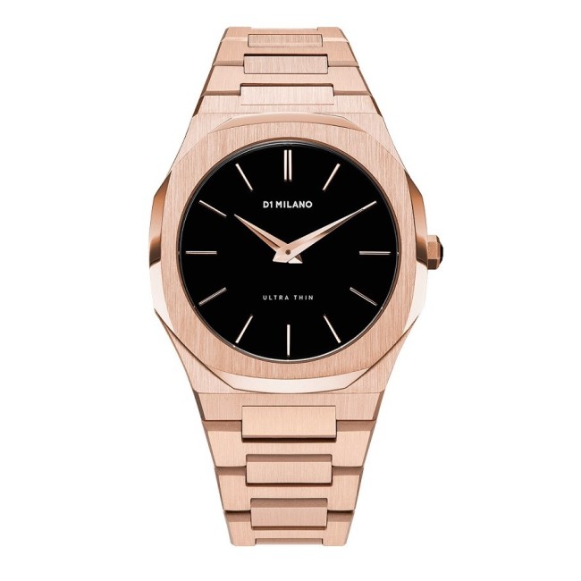 Orologio D1 Milano linea Ultra Thin  ottagonale rosè UTB03