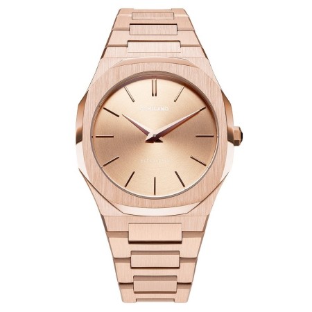 Orologio D1 Milano linea Ultra Thin  ottagonale rosè UTBL02