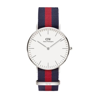 Watch Daniel Wellington unisex silver Classic Oxford red