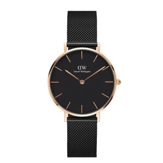 Daniel Wellington schwarz und rosa Uhr DW00100201