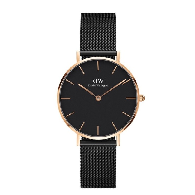 Daniel Wellington schwarz und rosa Uhr DW00100201