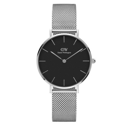 Daniel Wellington watch with silver and black dial