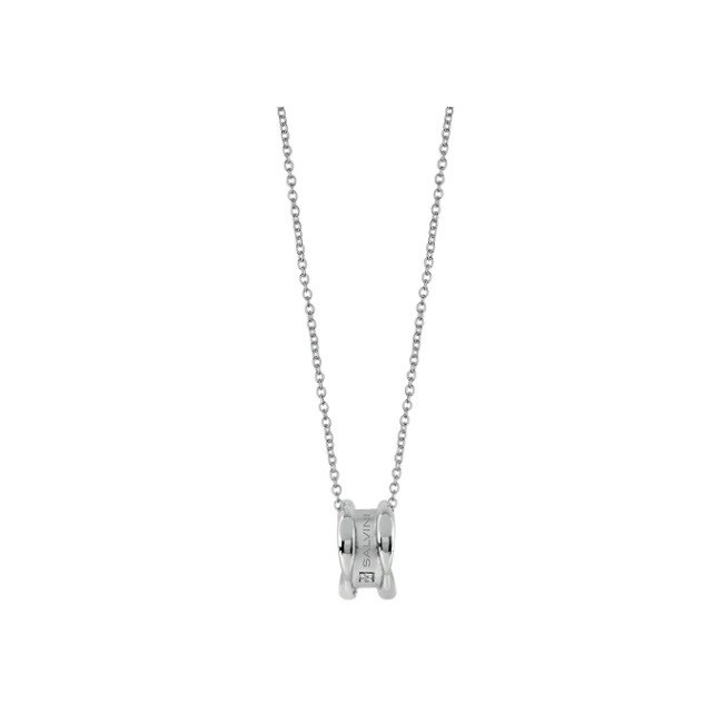 Salvini necklace with pendant white gold sunny collection - 20075607