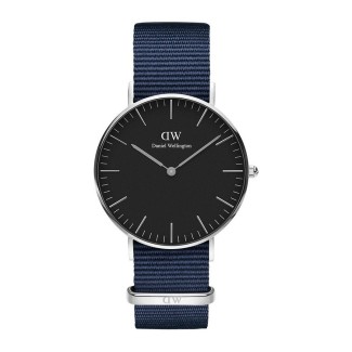 Daniel Wellington Bayswater 36mm silver black watch