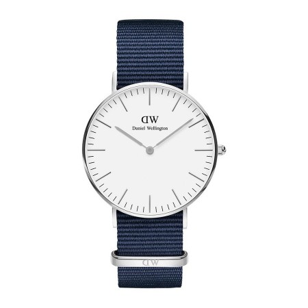 Daniel Wellington Bayswater 36mm silberne weiße Uhr