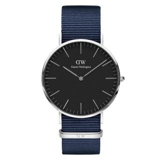 Daniel Wellington Bayswater Uhr 40mm silber schwarz
