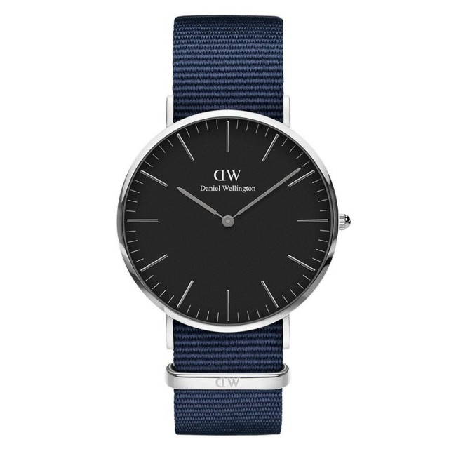 Daniel Wellington Bayswater Uhr 40mm silber schwarz