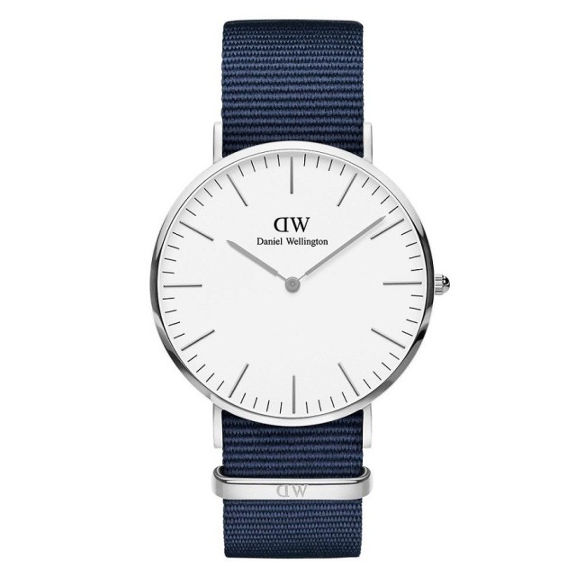 Daniel Wellington Bayswater watch 40mm silver white