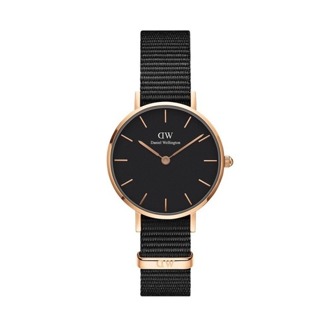 Sehen Sie Daniel Wellington Cornwall 28mm rosè schwarz