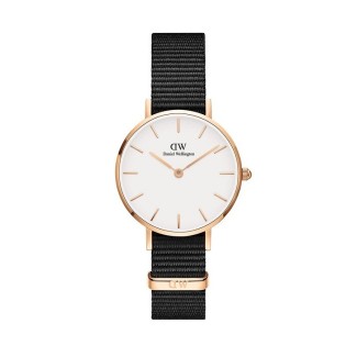 Daniel Wellington Cornwall 28mm rosè weiße Uhr