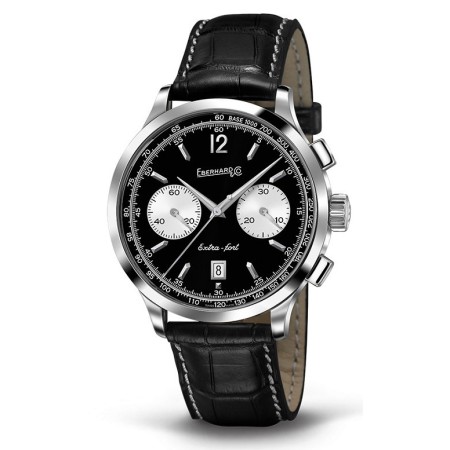 Eberhard Extra Fort Chrono Bicompax schwarz zu sehen