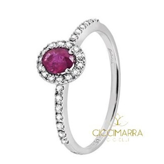 Salvini Dora small ring whit Ruby and diamonds