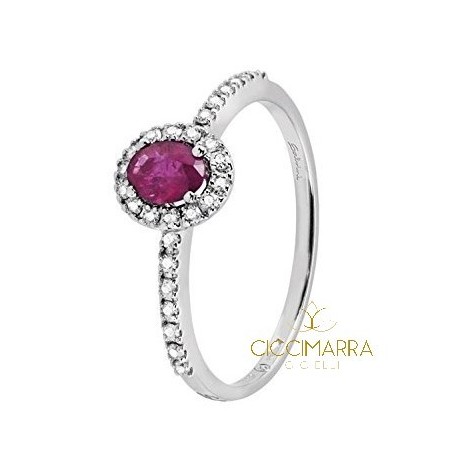 Salvini Dora small ring whit Ruby and diamonds